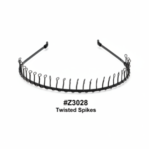 Twisted Spikes Metal Headband - Small | #Z3028