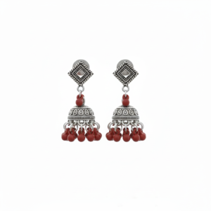 jhumka oxidized red earrings clean render 48580c22 da53 4c15 b235 48fa66f87ebf.png