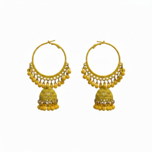 yellow hoop jhumka earrings both front facing.png