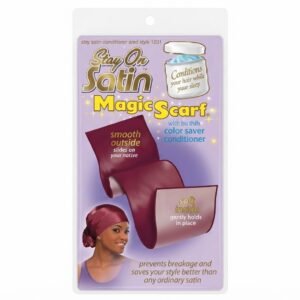 Stay On Satin Magic Scarf Red Satin Perm Conditioner Style #1230