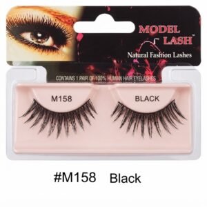 Remy Natural Fashion False Lashes - Model Lash M158 Black (#M158)
