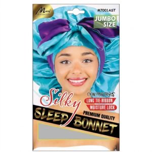Silk Bonnet Jumbo Size Black #M7001AST