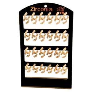 Elegant Earring Interlocking S Shape Display for showcasing earrings