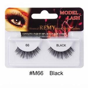 Remy Natural False Lashes - Model Lash M66 Black (#M66)