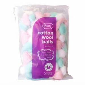 Pretty Cotton Wool Balls - Assorted Colours Approx 100 #PRE4