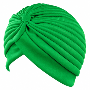 Loose green pleated turban headwear with front knot โ 2100GRE ChatGPT can make mistakes. Check important info.