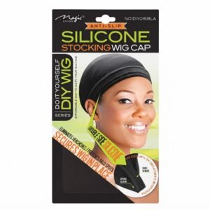 Black DIY Wig Cap with Silicone for secure wig placement
