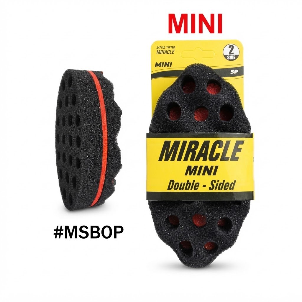 Miracle Mini Double-Sided Sponge Brush (Perforated), MSB0P