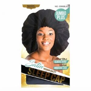 Jumbo Plus Satin Sleep Cap - Premium Quality #2285BLA