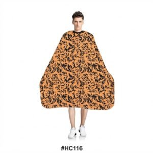 Murry Collection Barber Cape with Black/Gold Pattern #HC115