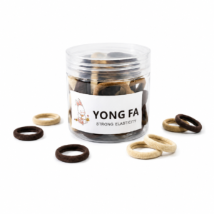 Elastic Hair Assorted Bands Jar Strong Elasticity #TP81BRO