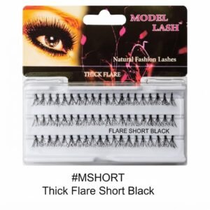 Remy Natural Fashion False Lashes - Thick Flare Short Black (#MSHORT)