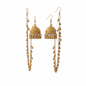 gold jhumka earrings pure white background.png
