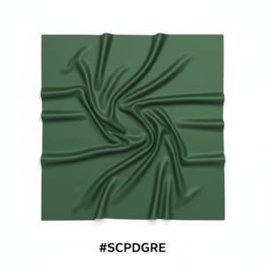 Premium Dark Green Satin Bonnet Head Wrap 90×90 #SCPDGRE