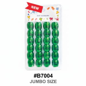 Merry Collection Jumbo Size Green Bubble Hair Beads 24pcs #B7004