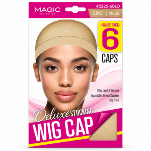 Wig Cap Blonde Deluxe Stocking 6-Pack - Magic #2225-6BLO