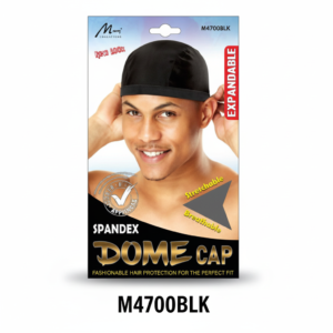 Dome Cap - Stretchable Breathable SBlackpandex #M4700BLK