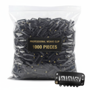 Black Professional Weave Clips 1000 Pieces Bag #L1000BLKBAG