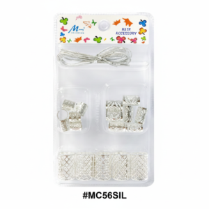 Murry Collection, Silver Filigree Hair Bead Kit with Thread #MC56SIL