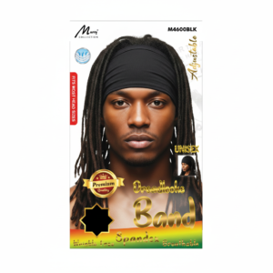 Adjustable Unisex Dreadlocks Black Band - Spandex #M4600BLK