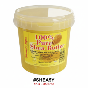 Ghana’s Best 100% Pure Yellow Shea Butter 1KG / #SHEA5Y