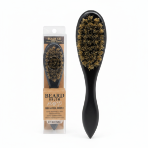 Black Ice Hard Natural Bristle Beard Brush #BIC208HH