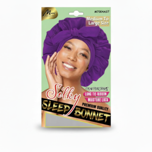 Purple Silky Sleep Bonnet - Medium to Large Hair #M7004AST