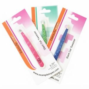 Beauty Icon Slant Cut Tweezers in Assorted Colors
