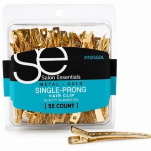 Gold Duck Bill Hair Clips by Salon Essentials