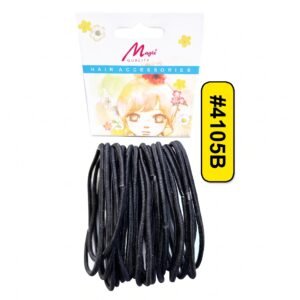 Magic Thin Elastic Hair Pony in Black, perfect for everyday hairstyles.