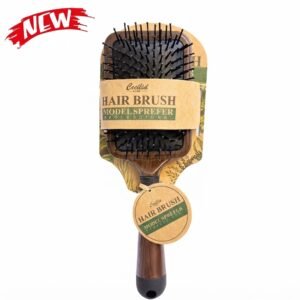Dark Brown Paddle Hair Brush showcasing ergonomic design and durable bristles