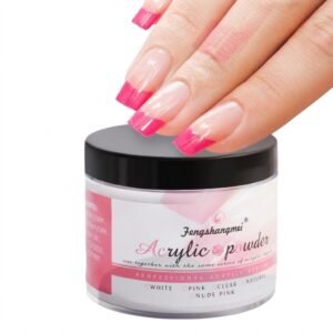 Fengshangmei Pink Acrylic Powder Jar for Nail Art