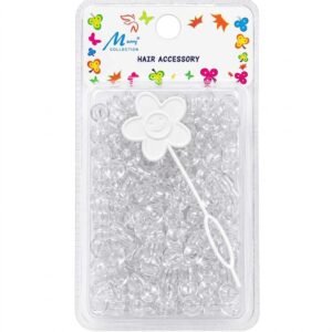 Clear round crystal beads for hair accessories