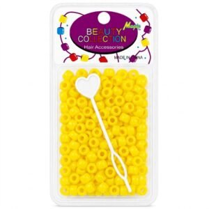 Magic Beauty Collection Round Beads in Yellow for hair accessories