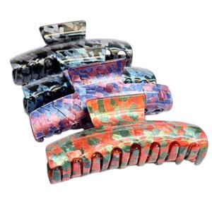 Jawa Clip Large Mix Color SquarePattern in assorted colours