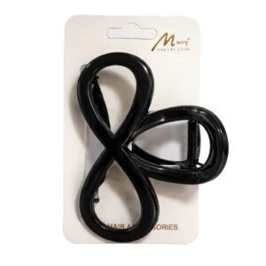 Jawa Clip Medium Black hair accessory on card