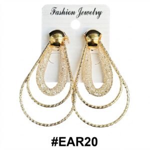 Elegant gold drop earrings for women