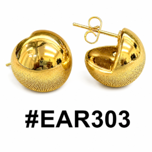 Elegant gold bead style earrings for women