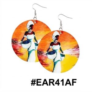 Vibrant New African Style Earrings with Artistic Design