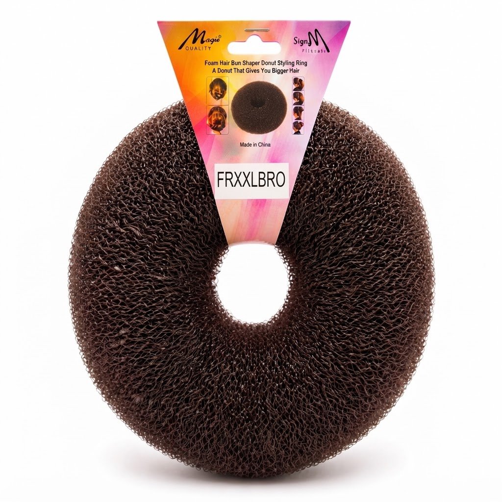 Magic Foundation Donut Jumbo Brown Foam Hair Bun 50g