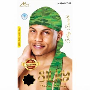 Murry Silky Satin Durag in Green Pattern for men