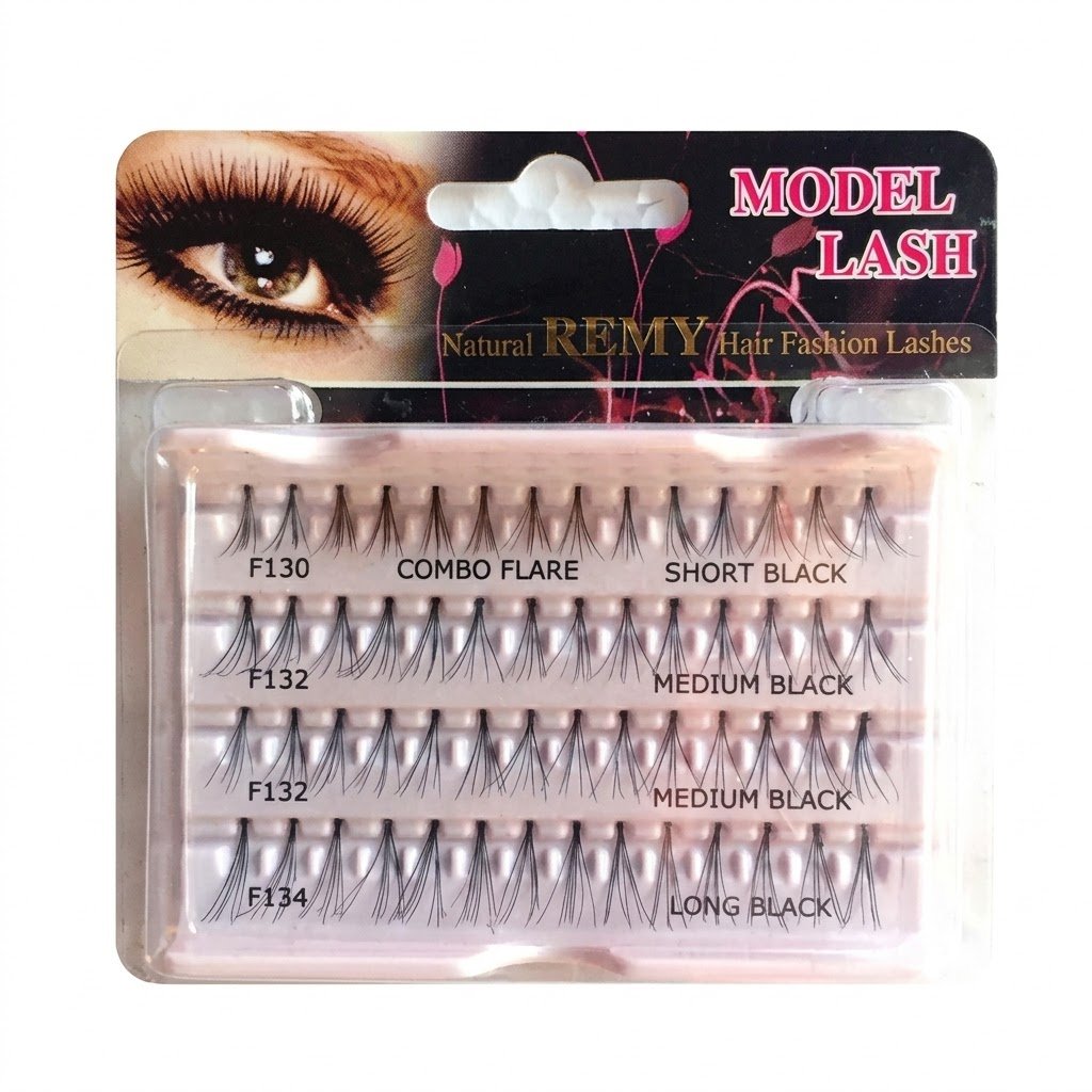 MODEL COMBO FLAIR Eyelash Set featuring a variety of lengths and styles