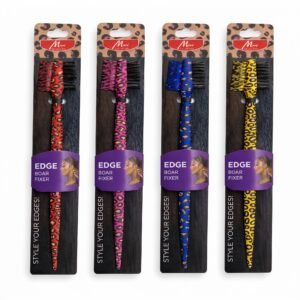 Murry Edge Brush 4in1 Leopard Ast for effortless edge styling