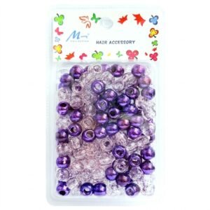 Murry Metallic Bead Purple Large Pack for hair styling
