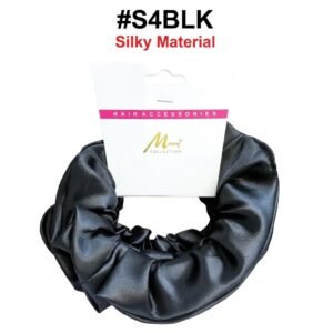 Murry Collection Double Coated Scrunchies Black 3pc On Card