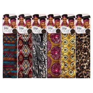 Colourful Edge Scarf Patterns for Hair Styling