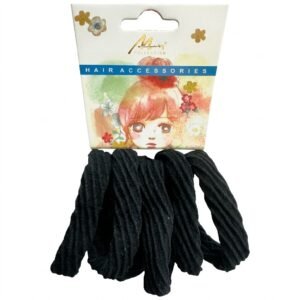 Murry Collection Black Hair Pony Set of 6 on Card