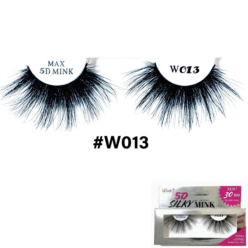 Winko 5D 30mm Silky Mink eyelashes, luxurious false lashes for dramatic volume.