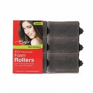 Magic Jumbo Foam Roller in Black for easy hair styling