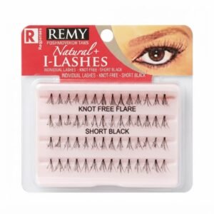 Remy Natural Knot Free Short Black Eyelashes packaging